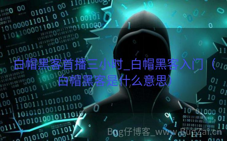 白帽黑客首播三小时_白帽黑客入门（白帽黑客是什么意思）
